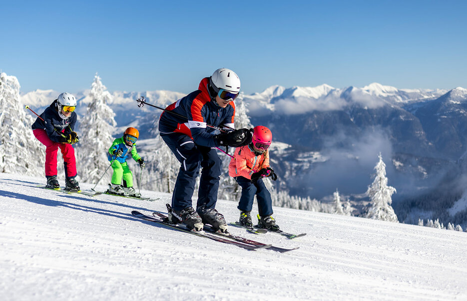 Skifahren mit Familie