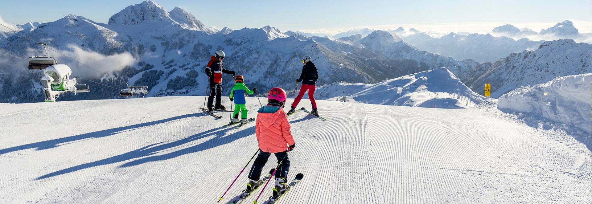 Skifahren für Jung und alt am Nassfeld
